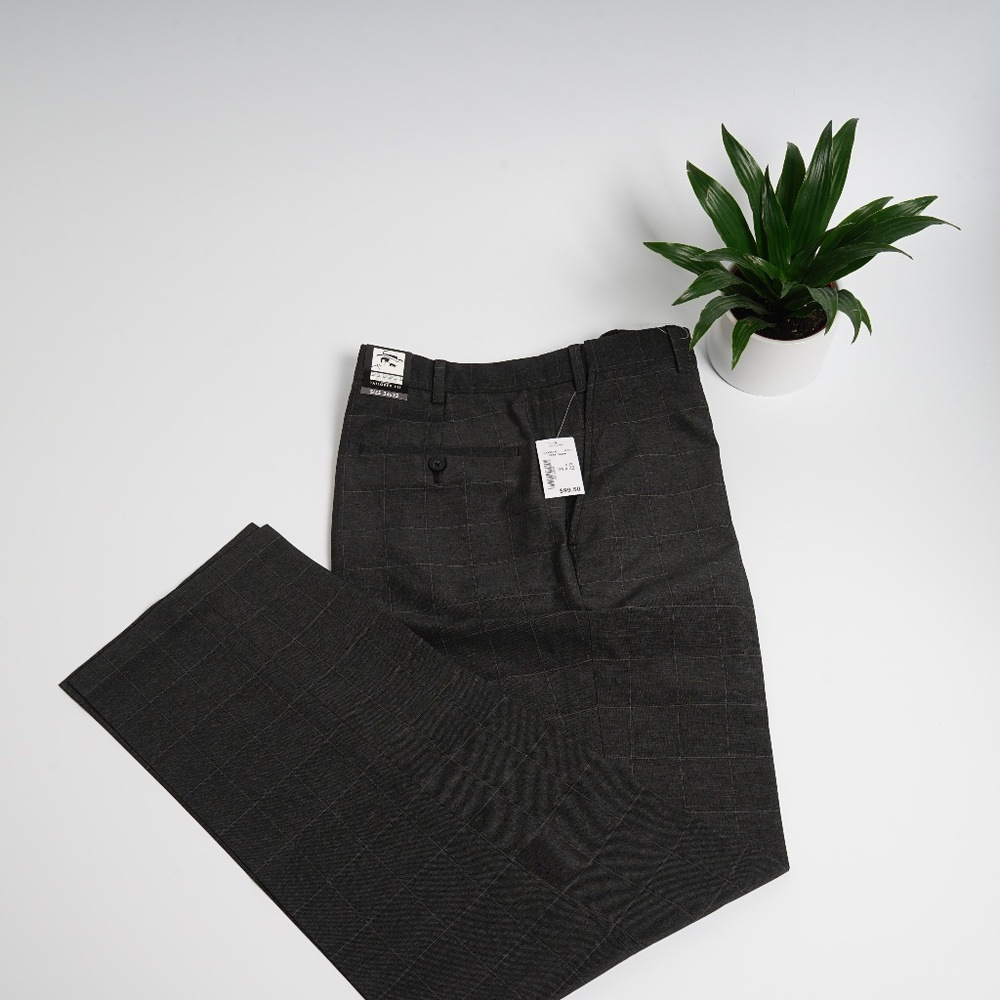 2/$20 - David Leadbetter Dress Plaid Dress Pants